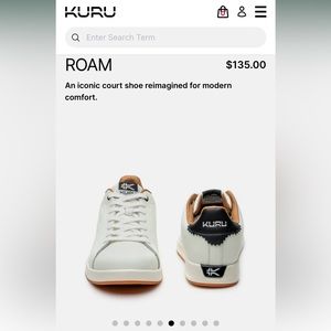 KURU ROAM Court Sneakers with Arch Support & Pain-Relief Technology